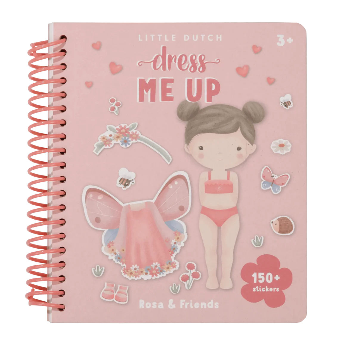 Little Dutch knygele su lipdukais Aprenk mane - Rosa & Friends
