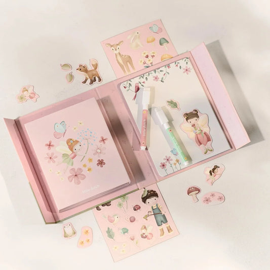 Little Dutch magnetine zaidimu knygele- Rosa & Fairy Garden