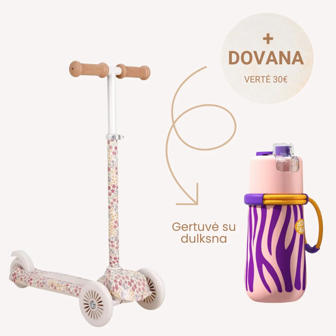 Little Dutch paspirtukas Sunny flower + 30€ DOVANA: gertuvė su dulksna