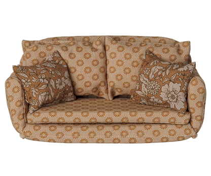 Maileg išskleidžiama peliukų sofa - Ocher