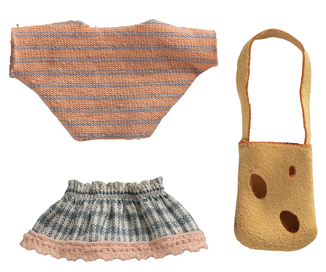 Maileg peliuko drabuziai - komplektas mazajai sesei