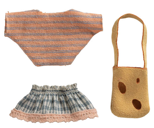 Maileg peliuko drabuziai - komplektas mazajai sesei
