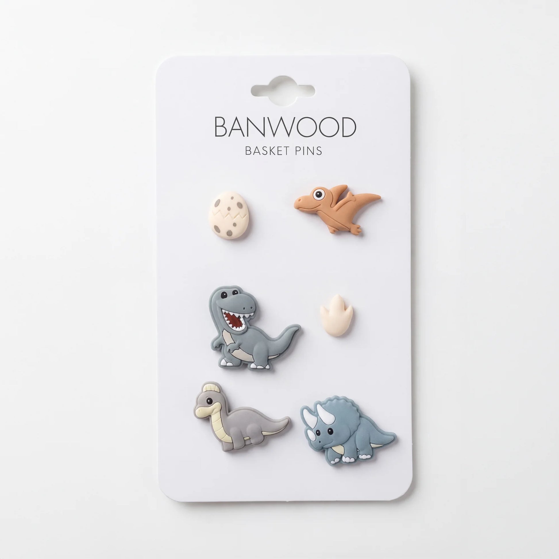 Banwood krepšelis paspirtukui ar dviračiui ir ženkliukai - Teal Dinosaurs
