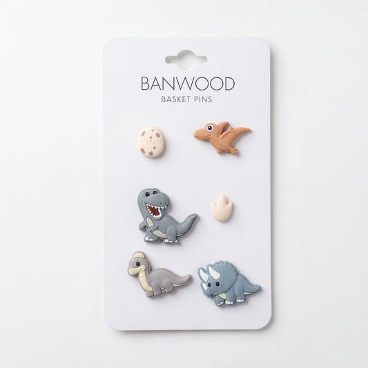 Banwood krepšelio ženkliukai - Dinosaurs