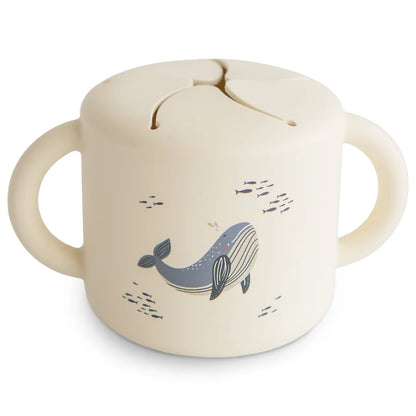 Mushie Užkandžių puodelis - Whales