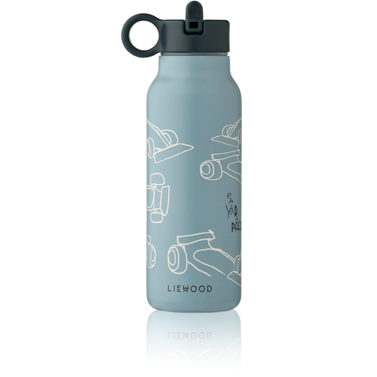 Liewood gertuvė 350 ml - Race cars / Beach blue