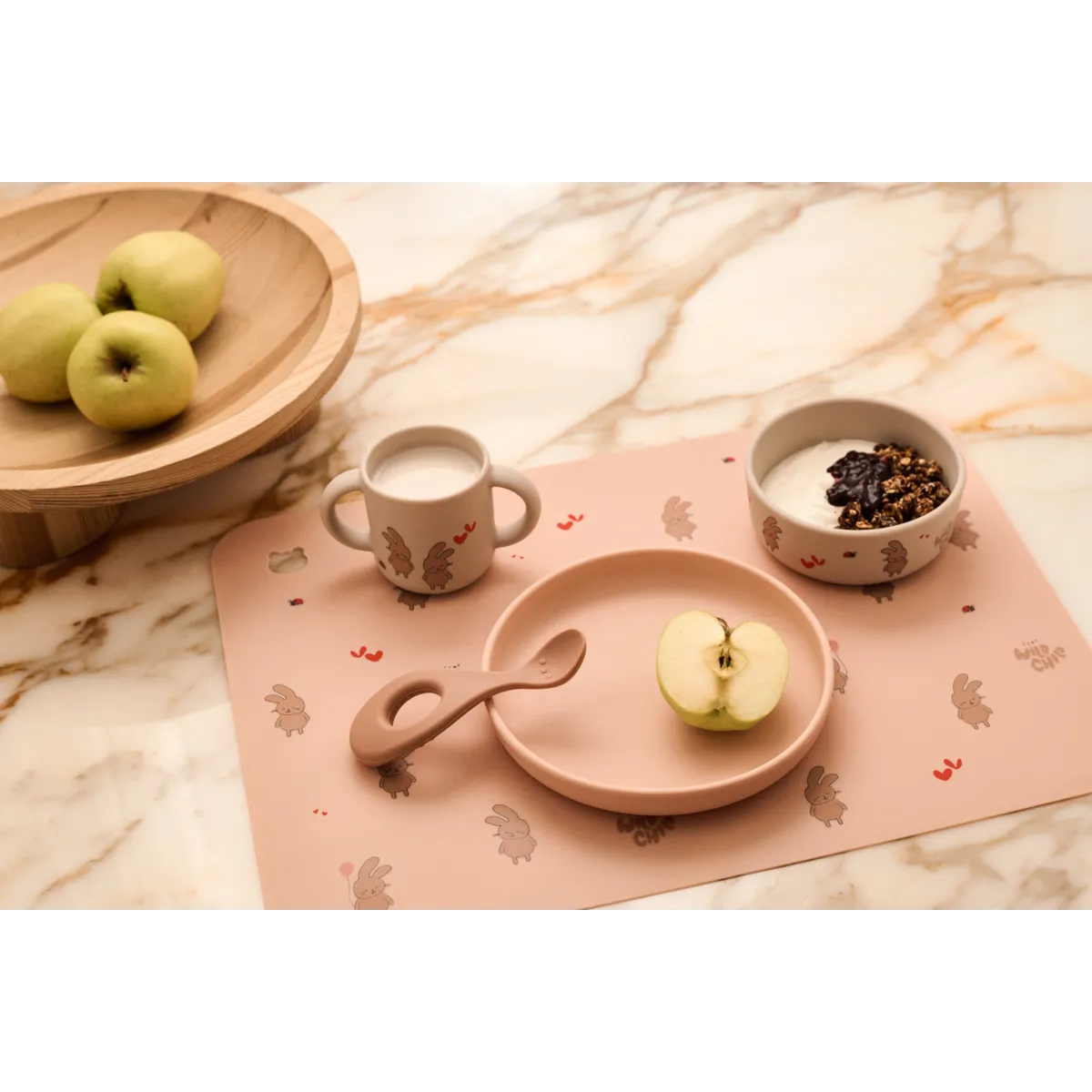 Liewood feeding set - Peach / Sea shell mix