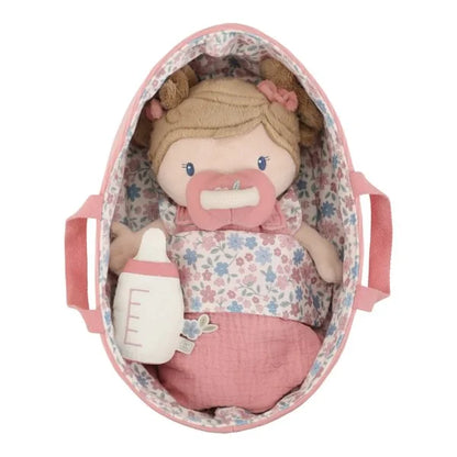Little Dutch pliušinė lėlė nešiojimo krepšyje - Rosa