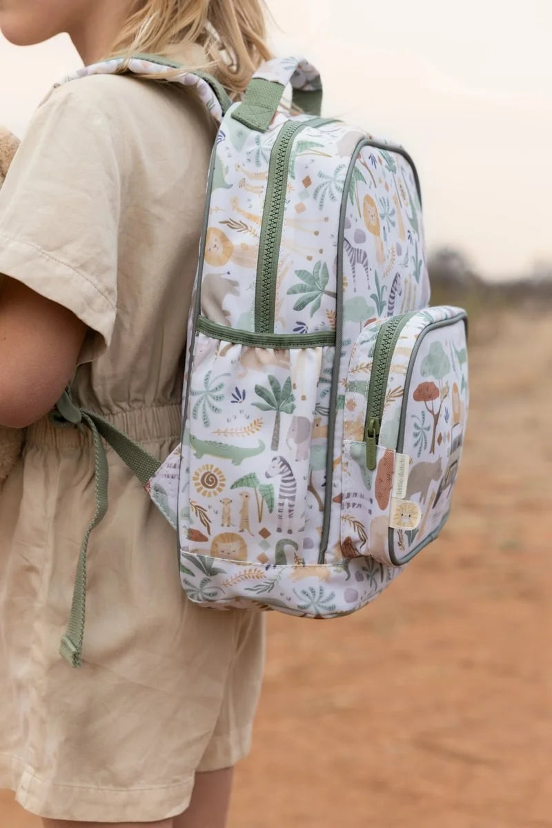 Little Dutch didelė kuprinė - Safari Friends