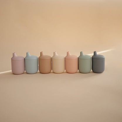 Mushie Silikoninis puodelis -  Powder Blue