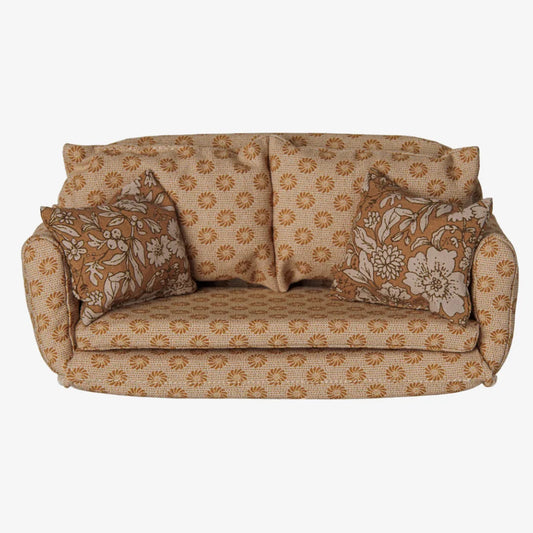Maileg išskleidžiama peliukų sofa - Ocher