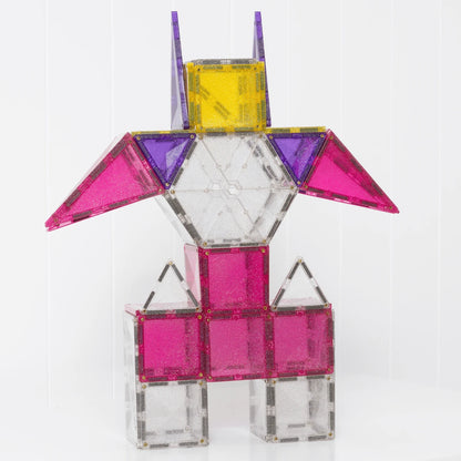 Connetix 56 dalių magnetinis konstruktorius - Glitter Unicorn