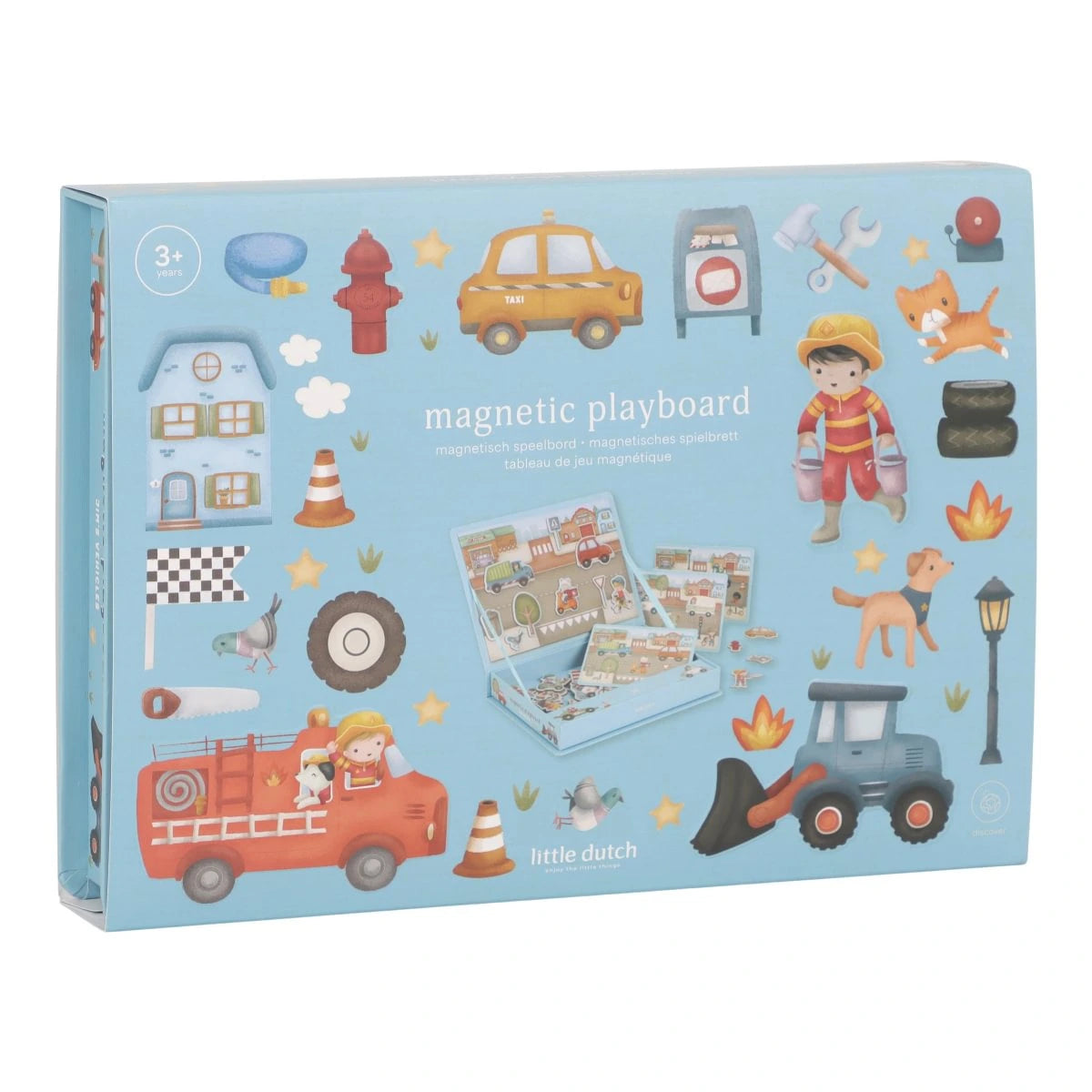 Little Dutch magnetinė žaidimų dėžutė - Jim & Vehicles