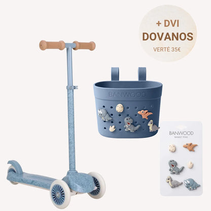 Little Dutch paspirtukas Blue + DVI DOVANOS: krepšelis ir ženkliukai
