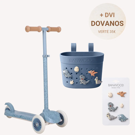Little Dutch paspirtukas Blue + DVI DOVANOS: krepšelis ir ženkliukai