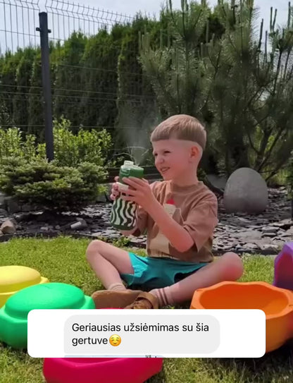 Mideer - Vėsinanti 2in1 gertuvė su purškikliu, 500ml - Water Green