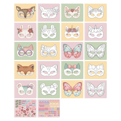 Little Dutch kūrybinė knyga - Rosa's masks