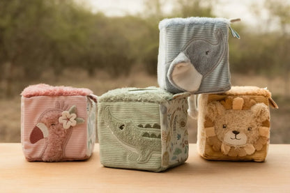 Little Dutch minkštos veiklos kaladėlės - Safari Friends