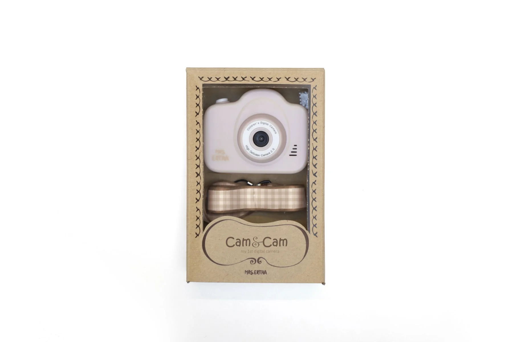 Mrs. Ertha skaitmeninis fotoaparatas - Blush Soft Squares