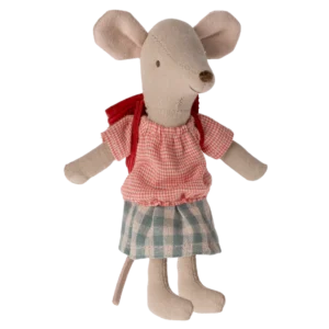 Maileg Pelytė didžioji sesė dviratininkė – Red