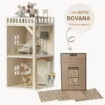 Maileg peliukų namo priestatas