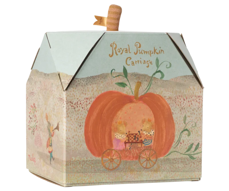 Maileg peliukų karieta - Pumpkin - Image 5
