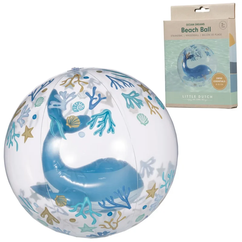 Little Dutch Paplūdimio kamuolys - 3D Ocean Blue - Image 3