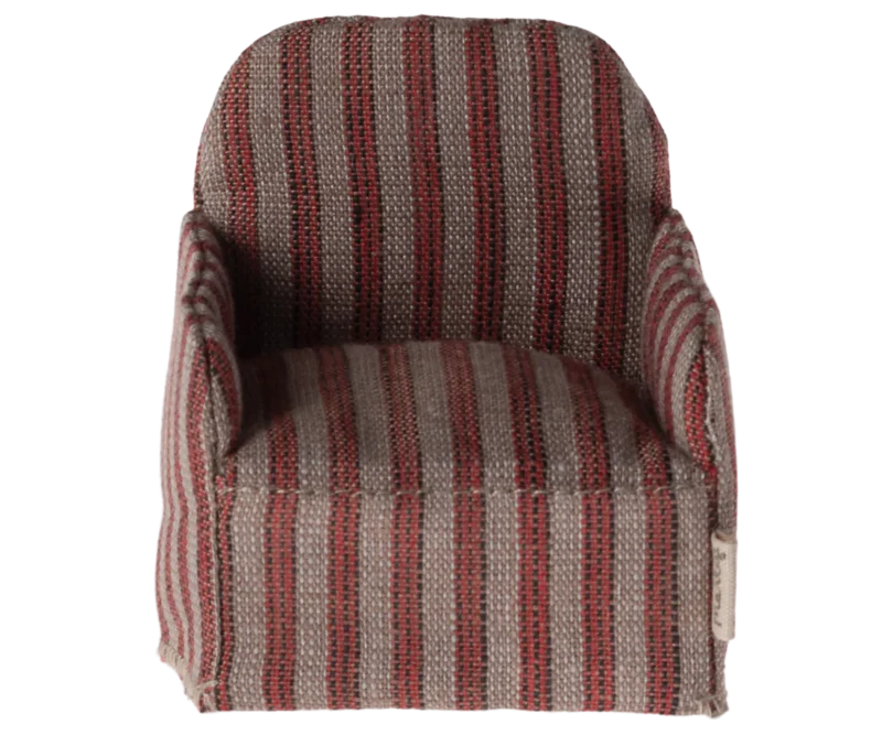 Maileg peliukų fotelis - Stripe - Image 2
