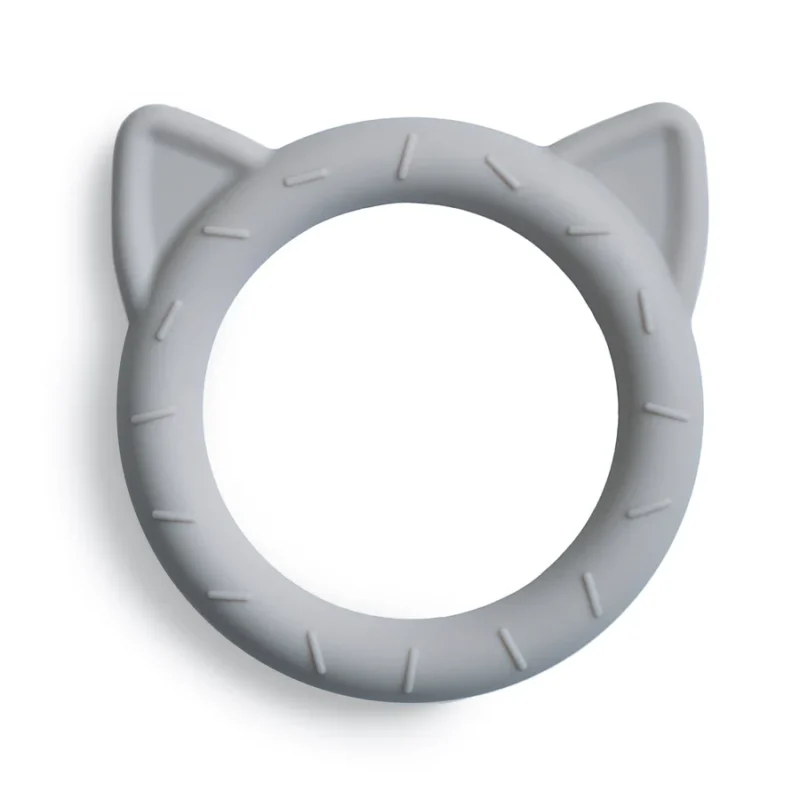 Mushie Silikoninis kramtukas - Cat - stone