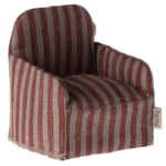 Maileg peliukų fotelis - Stripe