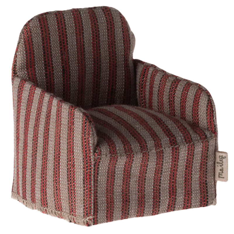 Maileg peliukų fotelis - Stripe