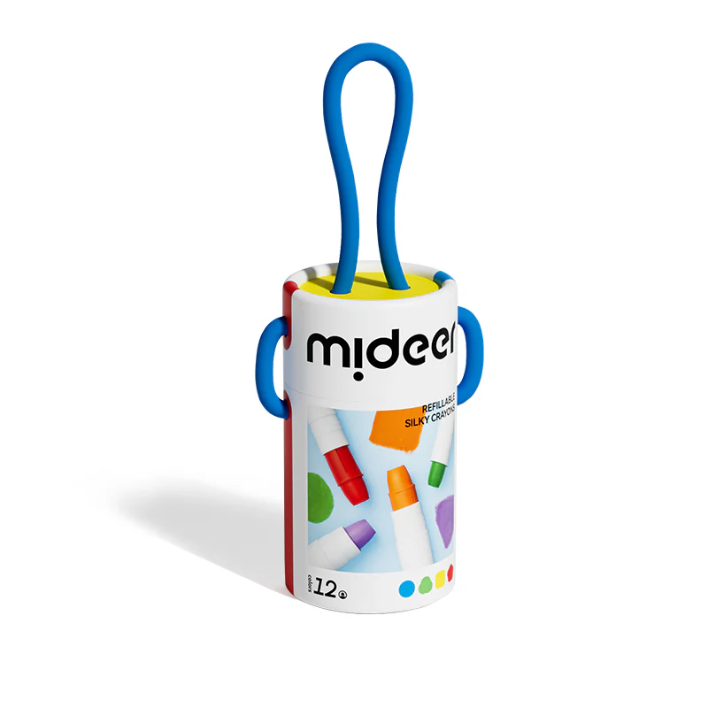 Mideer - Šilkinės kreidelės - 12 Spalvų