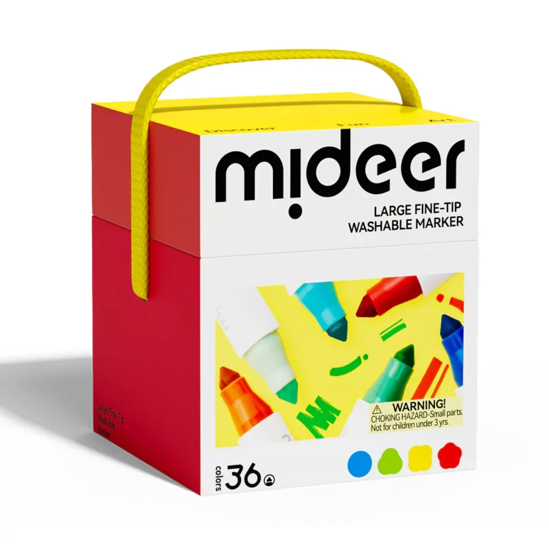 Mideer - Vienpusiai nuplaunami flomasteriai - 36 Spalvos