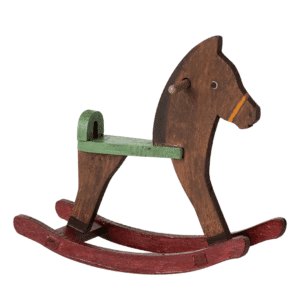 Maileg peliukų supamasis arkliukas – Dark brown