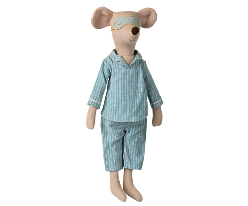 Maileg Maxi pelė 49cm - Pyjamas