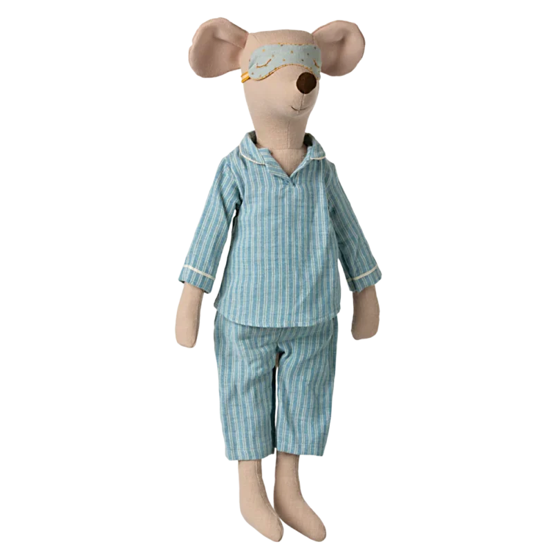 Maileg Maxi pelė 49cm - Pyjamas