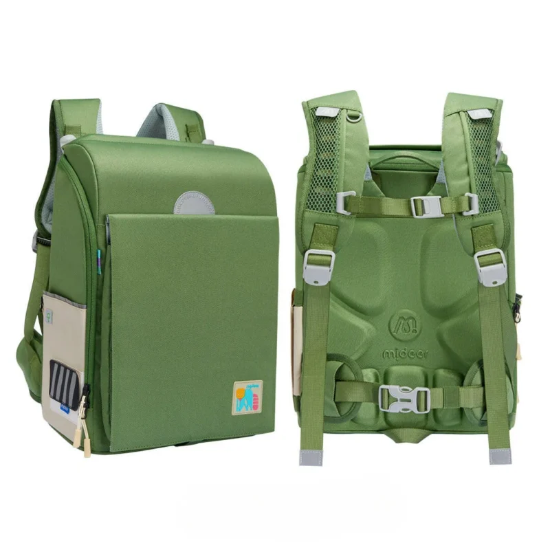 Mideer 3D juosmenį atpalaiduojanti mokyklinė kuprinė - Lush Green - Image 2