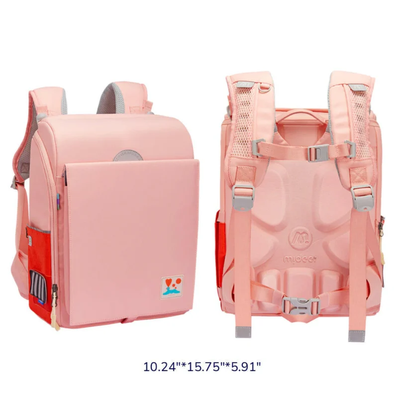 Mideer 3D juosmenį atpalaiduojanti mokyklinė kuprinė - Sakura Pink - Image 2