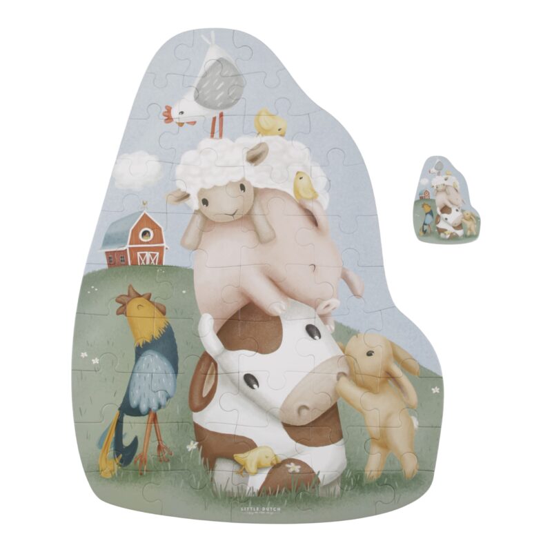 Little Dutch XL dydžio dėlionė - Little Farm