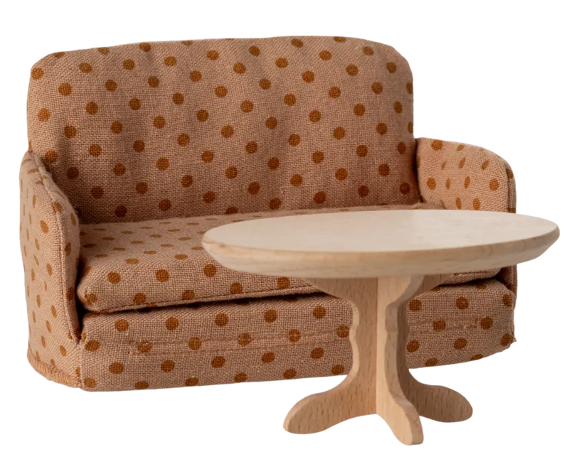 Maileg peliukų sofa/lova - Dots - Image 5