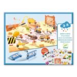 Djeco Daugkartiniai lipdukai - Daugkartiniai 3D lipdukai - Transporto priemonės