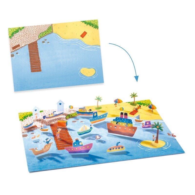 Djeco Daugkartiniai lipdukai - Daugkartiniai 3D lipdukai - Transporto priemonės - Image 3