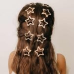 Mrs. Ertha blizgantys žvaigždžių formos plaukų segtukai