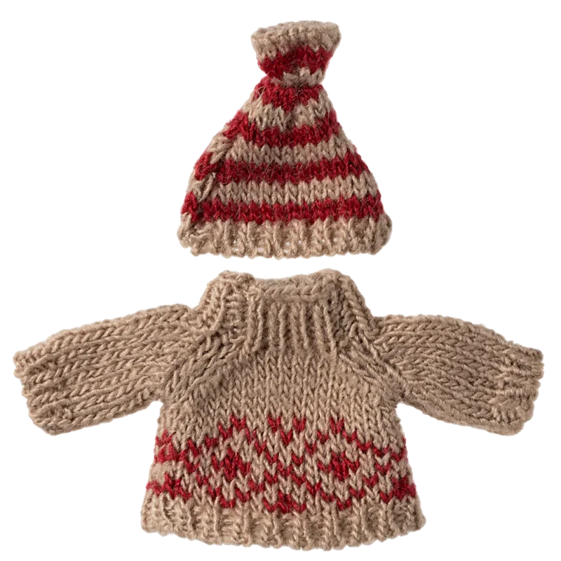 Maileg megztinio ir kepurės rinkinys mamai