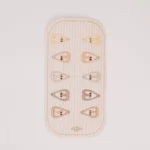 Mrs. Ertha blizgantys širdelės formos plaukų segtukai