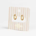 Mrs Ertha paauksuoto nerūdijančio plieno auskarai - rinkutės