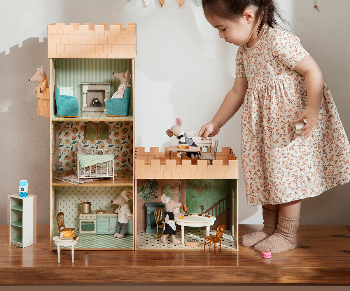 Maileg metalinė kėdė - Gold - Image 5