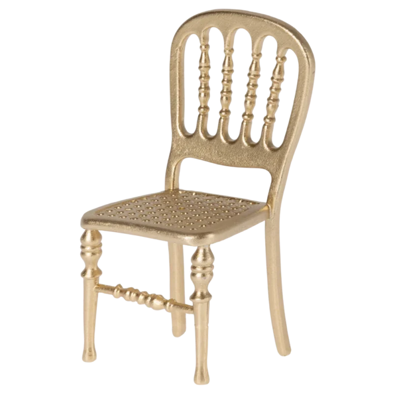Maileg metalinė kėdė - Gold