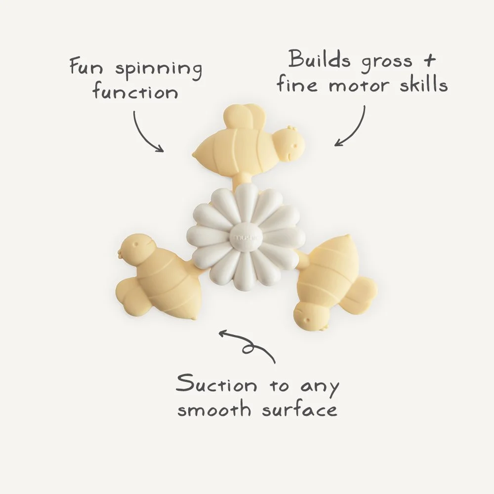 Mushie žaislas – prilimpantis suktukas – bitutės - Image 3