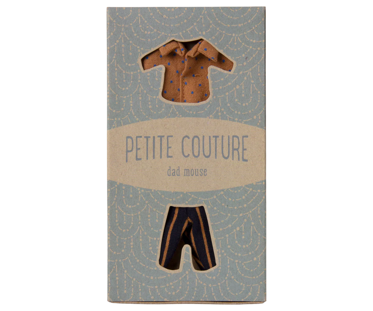 Maileg peliuko drabužiai - marškiniai ir kelnės tėčiui - Image 4